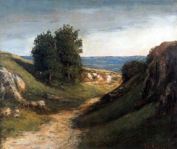 Gustave Courbet Paysage Guyere